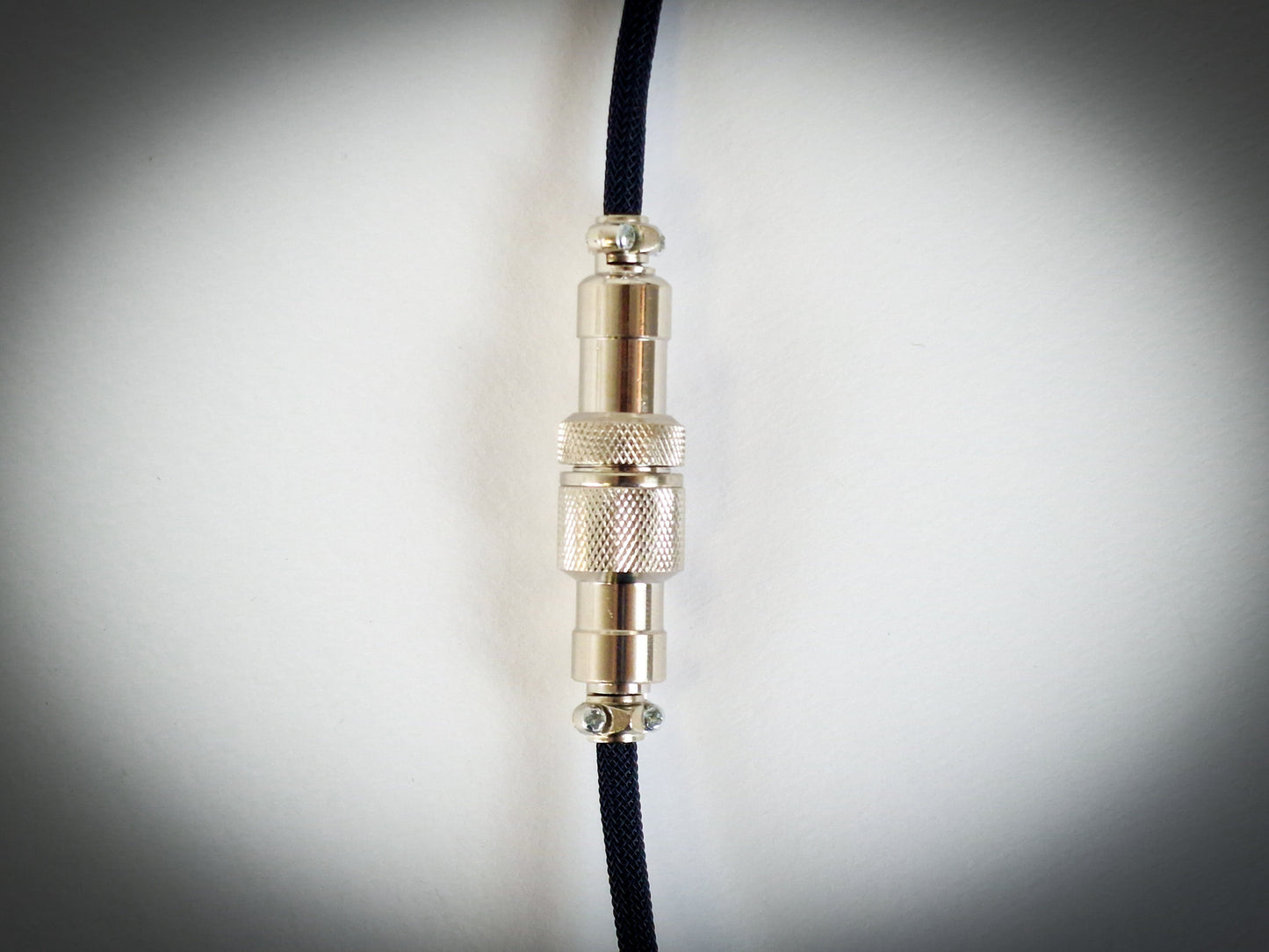 Jet Black Coiled Aviator Cable, USB-C to USB-A, GX16 Detachable 5-Pin